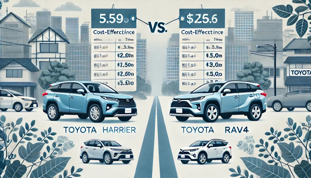 ハリアーとRAV4の価格差から見るコスパ